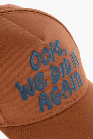 Solid Color OOPS WE DID IT AGAIN Cap with Embossed Detail