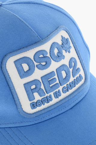 Cappello Baseball in Gabardina di Cotone con Logo in Rilievo