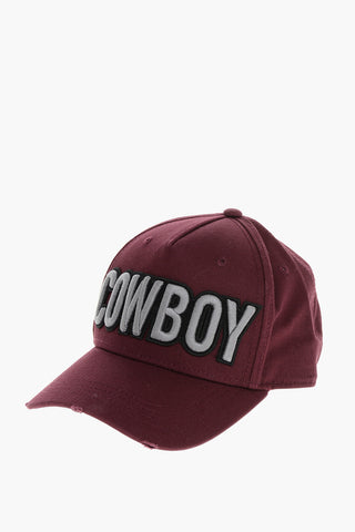 Solid Color COWBOY Cap with Embossed Detail