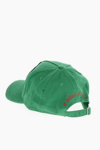 Cappello Baseball in Tinta Unita con Patch Logo sul Fronte