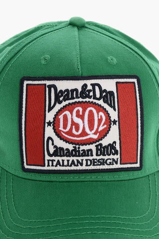 Cappello Baseball in Tinta Unita con Patch Logo sul Fronte