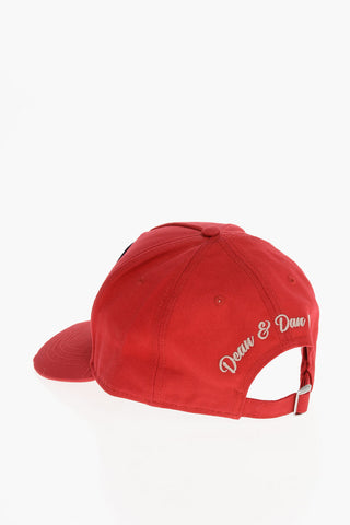 Gabardine DSQUARED LOVE YOU Cap with Contrasting Patch