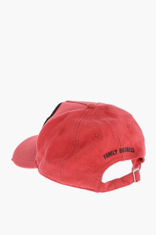 Solid Color FAMILY BUSINESS Cap with Contrasting Logo Patch