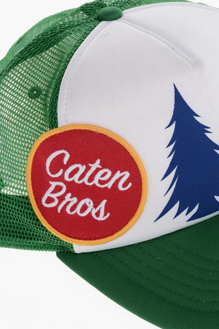 Two-Tone CATEN BROS Trucker Cap with Contrasting Print