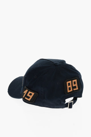 Gabardine Cotton Cap with Contrasting Patches