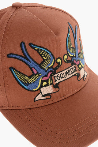 Embroidered Cotton Gabardine Cap