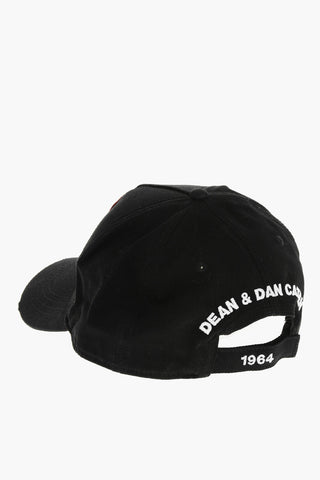 Solid Color TWINS DISQUARED Cap with Contrasting Detail