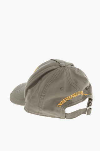 Cotton Gabardine CITY OF WOOD CANADA Cap with Contrasting Patch