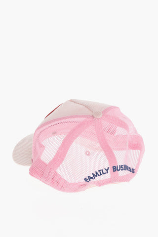 Corduroy FAMILY BUSINESS Trucker Cap with Mesh Insert