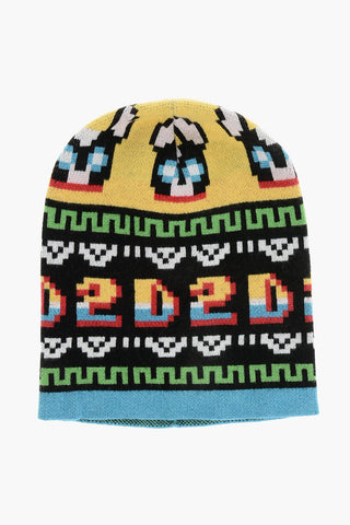 Patterned Wool Blend GAMING Beanie