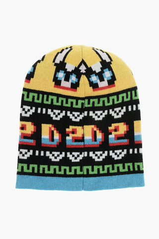 Patterned Wool Blend GAMING Beanie