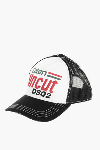 Two-Tone CATEN UNCUT Trucker Cap with Embossed Detail