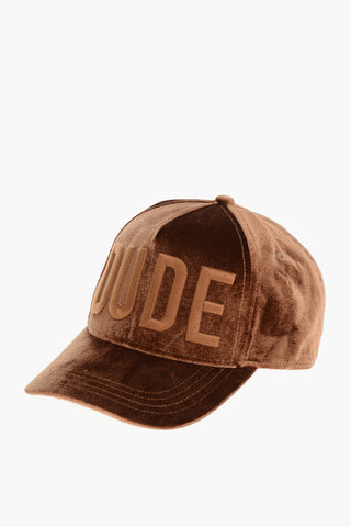 Cappello Baseball DUDE in Velour a Tinta Unita