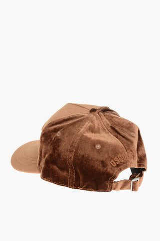 Cappello Baseball DUDE in Velour a Tinta Unita