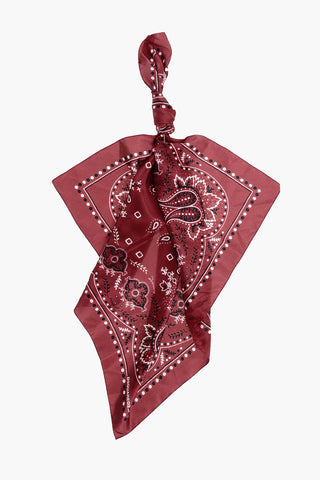 Paisley Patterned Silk Foulard