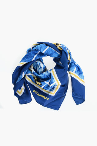 Foulard in Seta con Stampa Banane