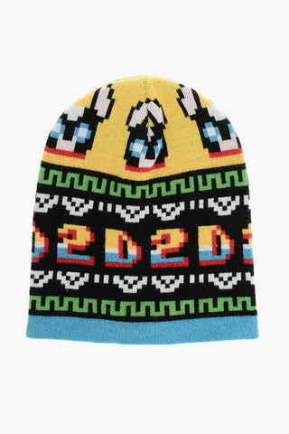Patterned Wool Blend GAMING Beanie