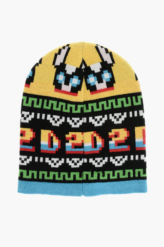 Patterned Wool Blend GAMING Beanie