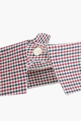 Checked Cotton Collar