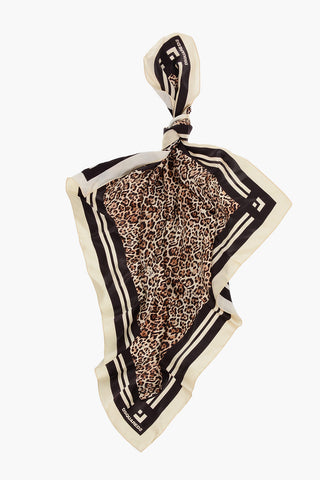 Animal Patterned Silk Foulard