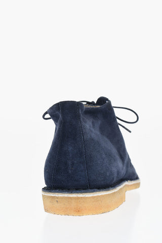 ID Polacchine in Camoscio a Tinta Unita con Suole Crepe