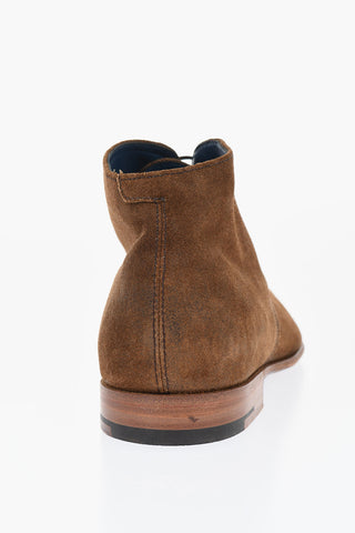 GEORGE WEBB OF NORTHAMPTON BY BARKER Solid Color Suede Derby Shoes