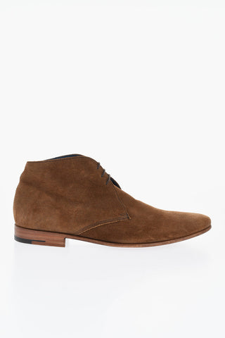 GEORGE WEBB OF NORTHAMPTON BY BARKER Solid Color Suede Derby Shoes