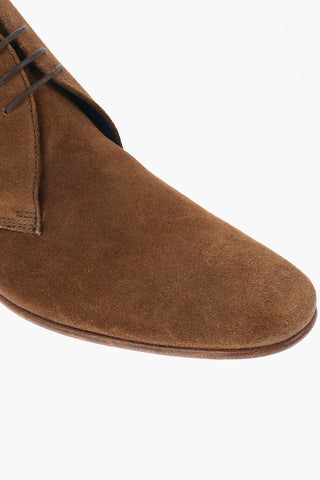 GEORGE WEBB OF NORTHAMPTON BY BARKER Solid Color Suede Derby Shoes