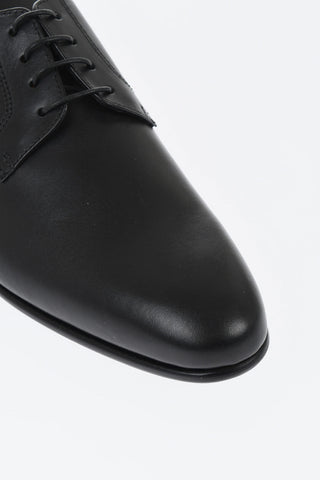Scarpe Derby in Pelle a Tinta Unita