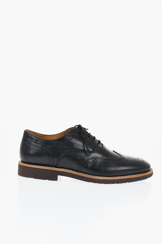 Leather Full Brogues Oxford Shoes