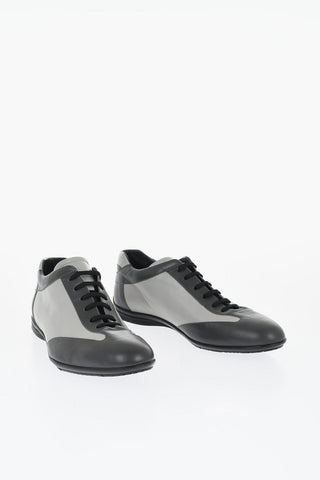 ID Scarpe Derby in Pelle Bicolore 