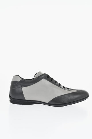 ID Scarpe Derby in Pelle Bicolore 