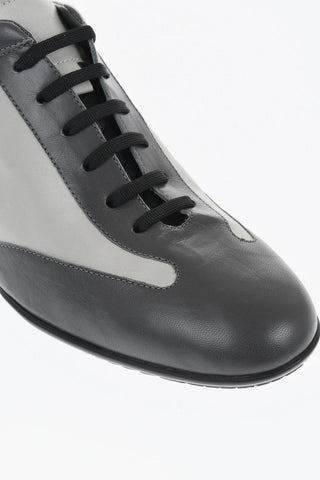 ID Scarpe Derby in Pelle Bicolore 