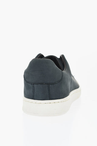 CC COLLECTION Leather Low-Top Sneakers with Contrasting Sole
