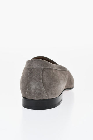 Solid Color Suede Loafers