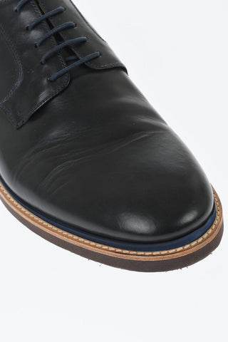 Scarpe Derby in Pelle a Tinta Unita