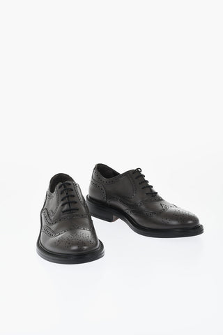 Leather Full Brogues Oxford Shoes