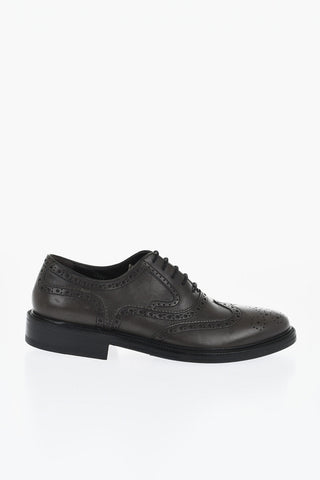 Leather Full Brogues Oxford Shoes