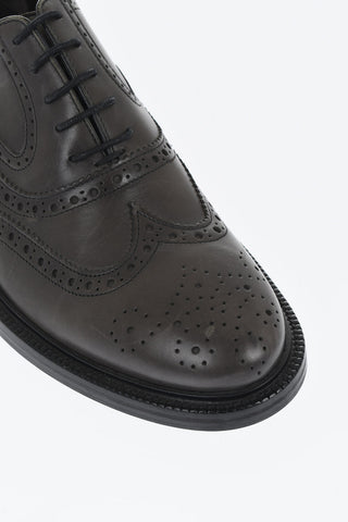 Leather Full Brogues Oxford Shoes