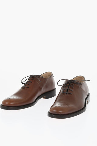 Leather Quarter Brogues Derby Shoes