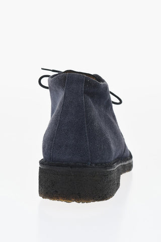 ID Polacchine in Camoscio a Tinta Unita con Suole Crepe