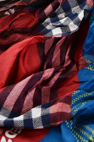 Patterned Multicolor Silk Foulard