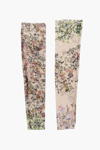Floral Patterned Tulle Muffs