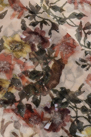 Floral Patterned Tulle Muffs