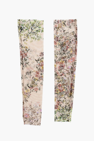 Floral Patterned Tulle Muffs