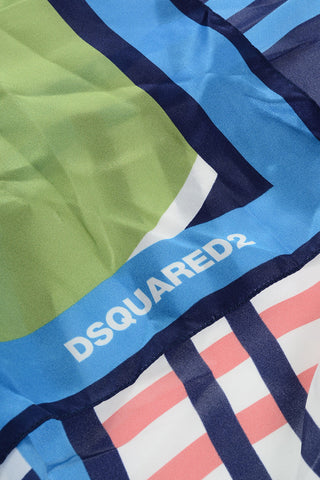 Geometrical Patterned Silk Foulard