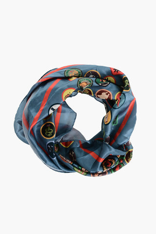 Foulard in Seta a Fantasia Patches
