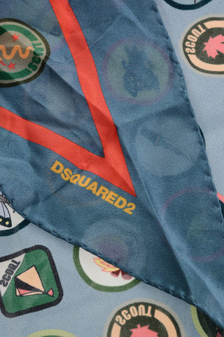 Foulard in Seta a Fantasia Patches