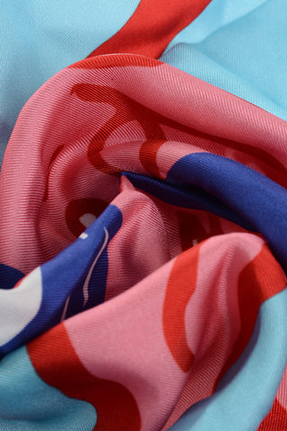 Printed Silk FINGER SCOUT Foulard