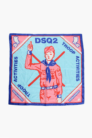 Printed Silk FINGER SCOUT Foulard
